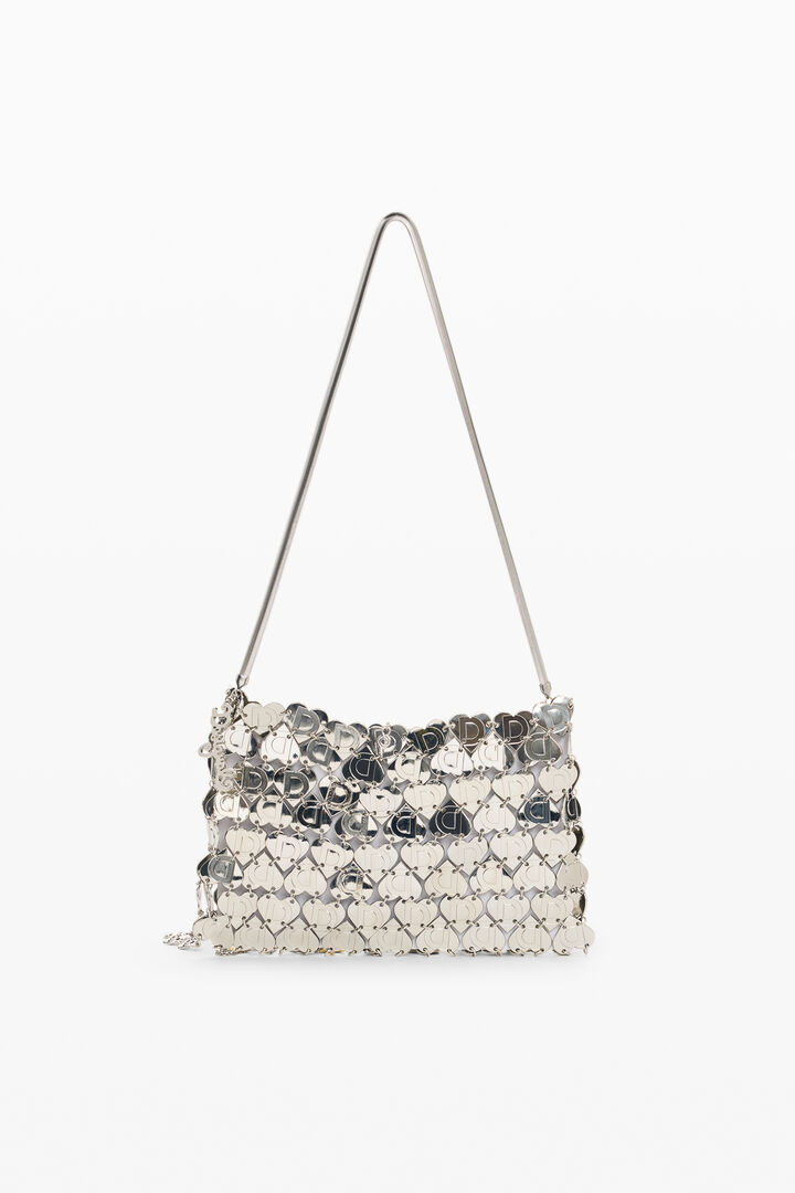 metallic bag with chains