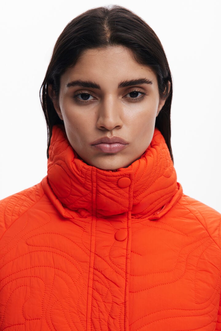 Textured padded coat | Desigual