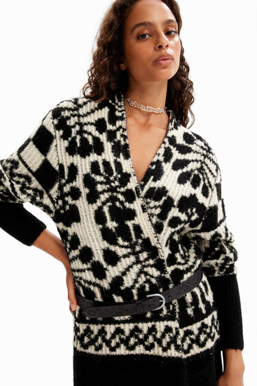 Càrdigan llarg oversize M. Christian Lacroix | Desigual