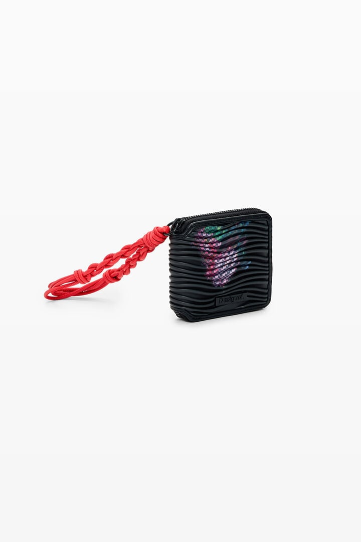 Monedero mediano textura flores | Desigual