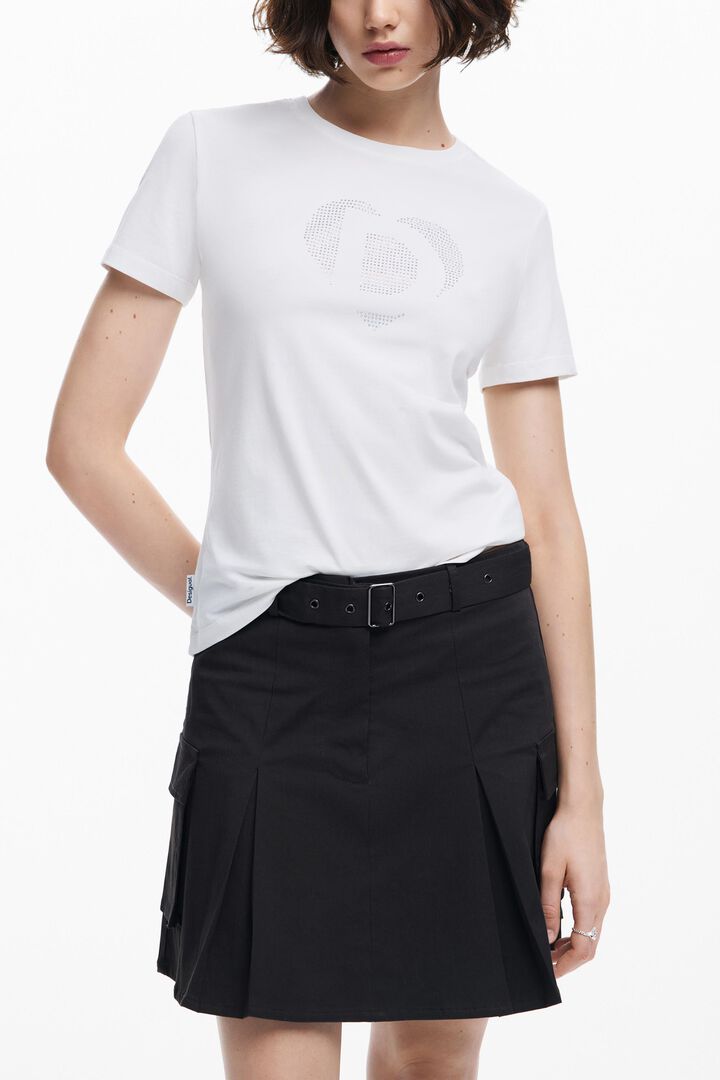 Camiseta imagotipo strass | Desigual