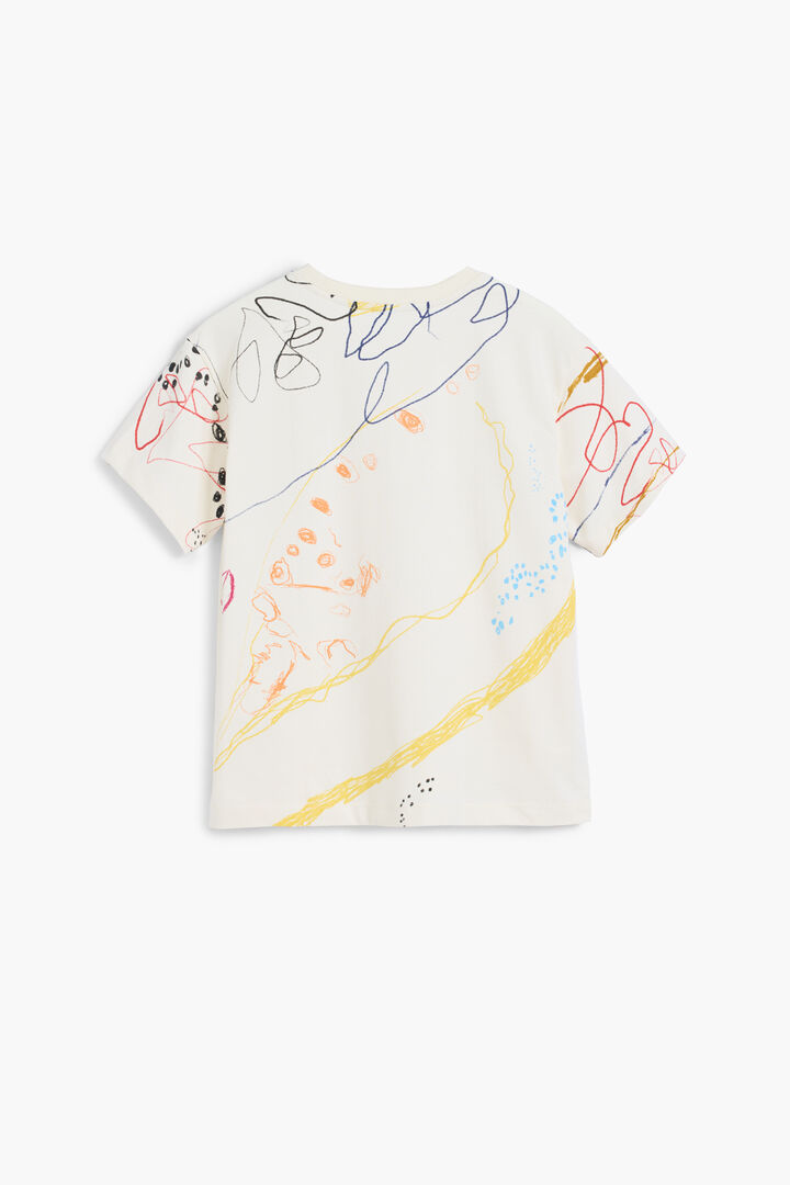 Short sleeve brushstroke T-shirt | Desigual