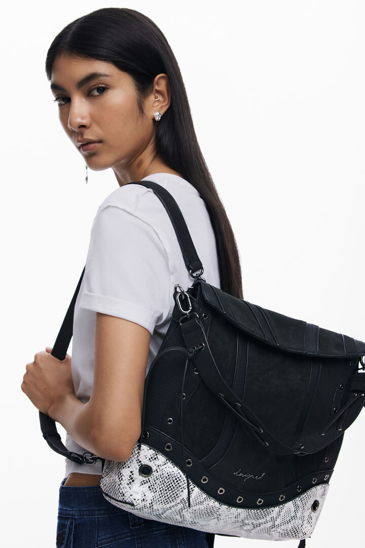 Medium convertible snake backpack | Desigual