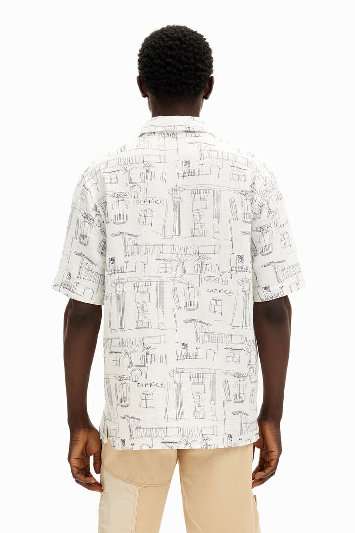 Camisa ilustraciones columnas | Desigual