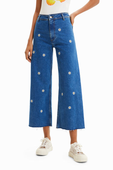 Texans Culotte cropped margarides | Desigual