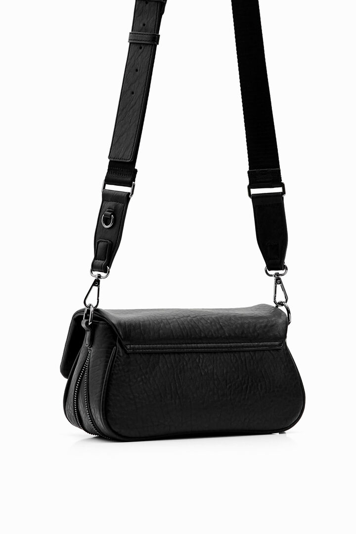 Small crossbody bag with embossed flowers | Desigual