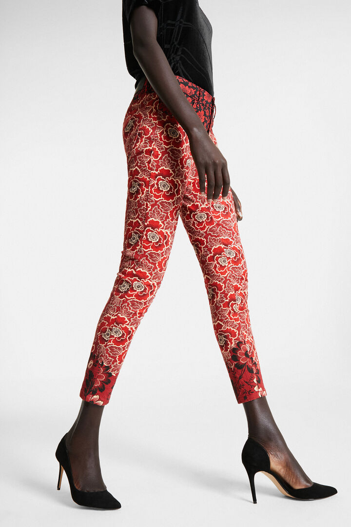 Skinny floral trousers | Desigual