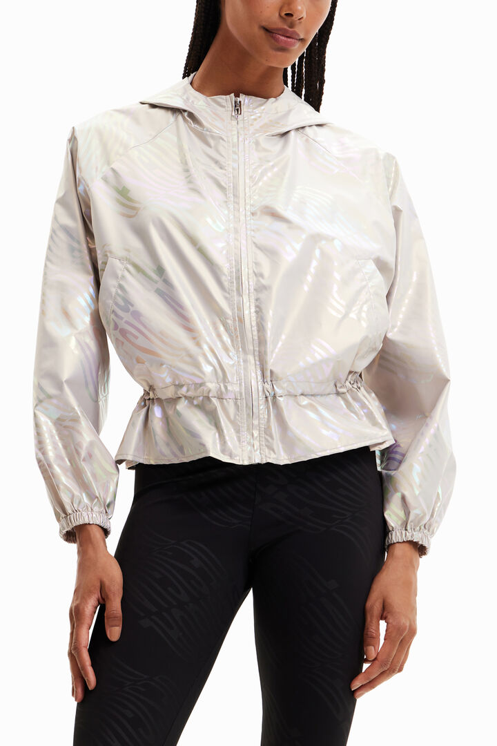 Iridescent sport jacket | Desigual