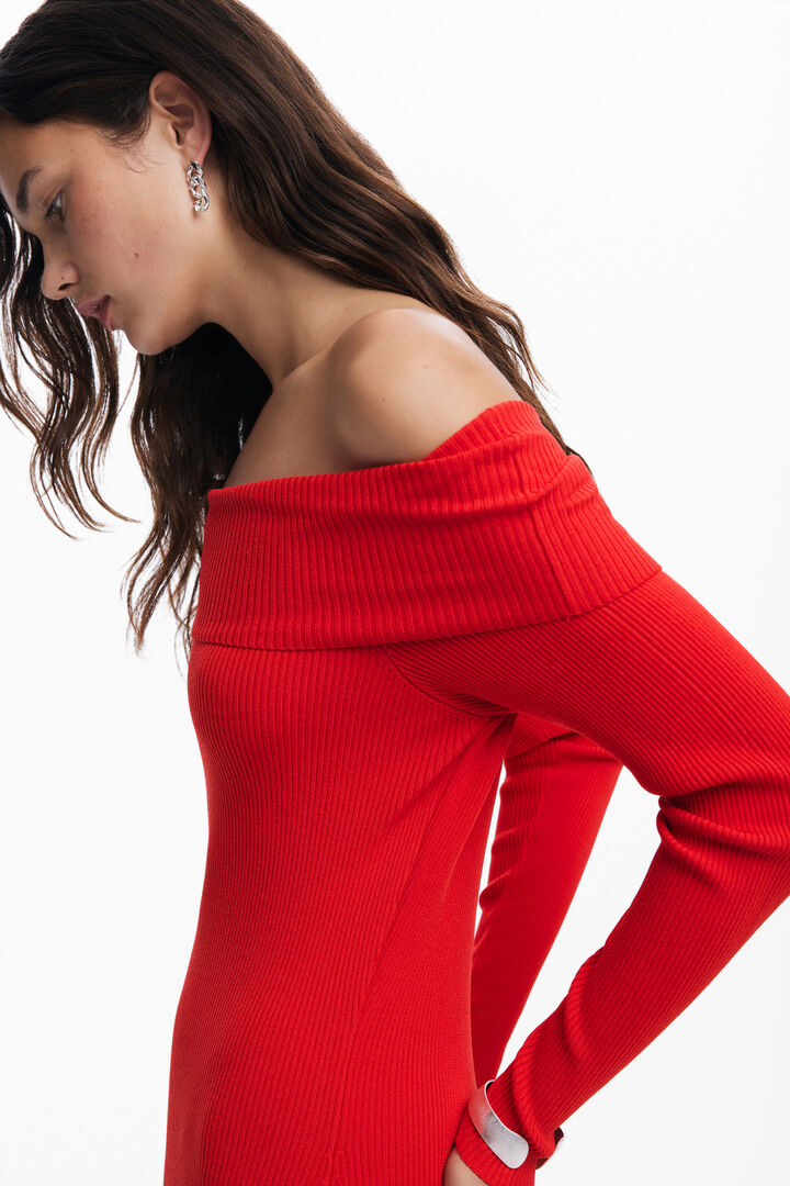 Vestido escote bardot | Desigual