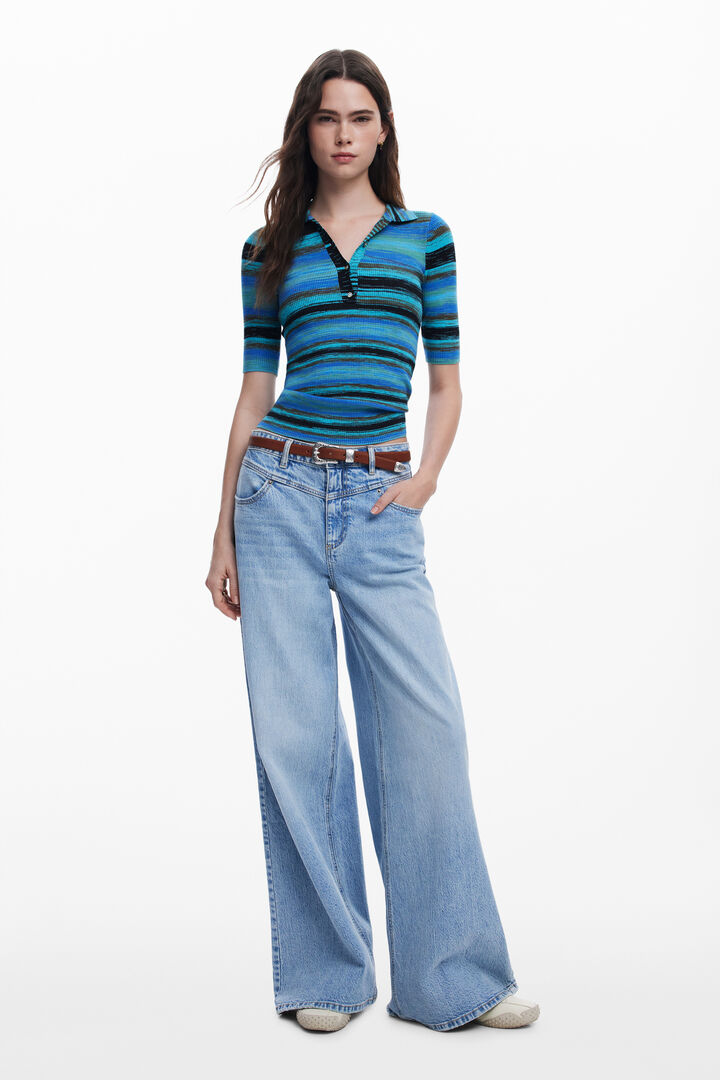 Cowboy buckle leather belt | Desigual