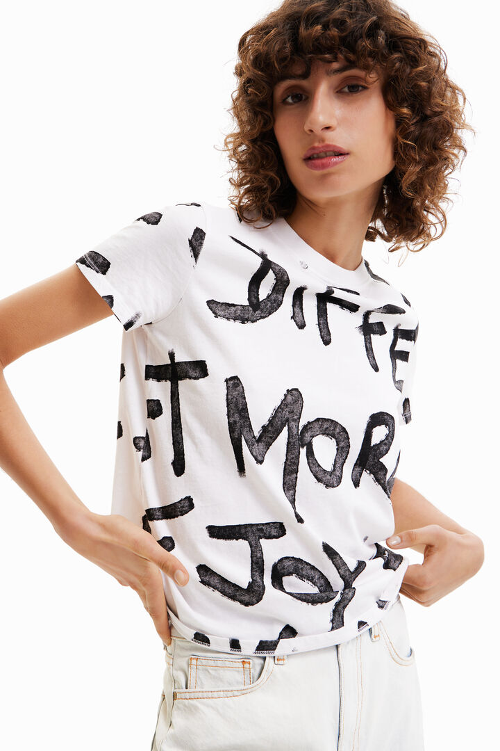 Tričko s textom "Manifesto" | Desigual