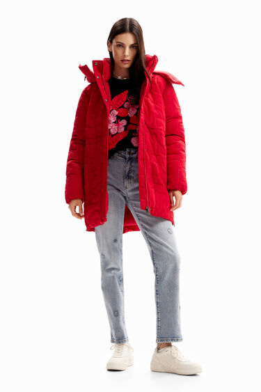 Abric encoixinat cremalleres | Desigual