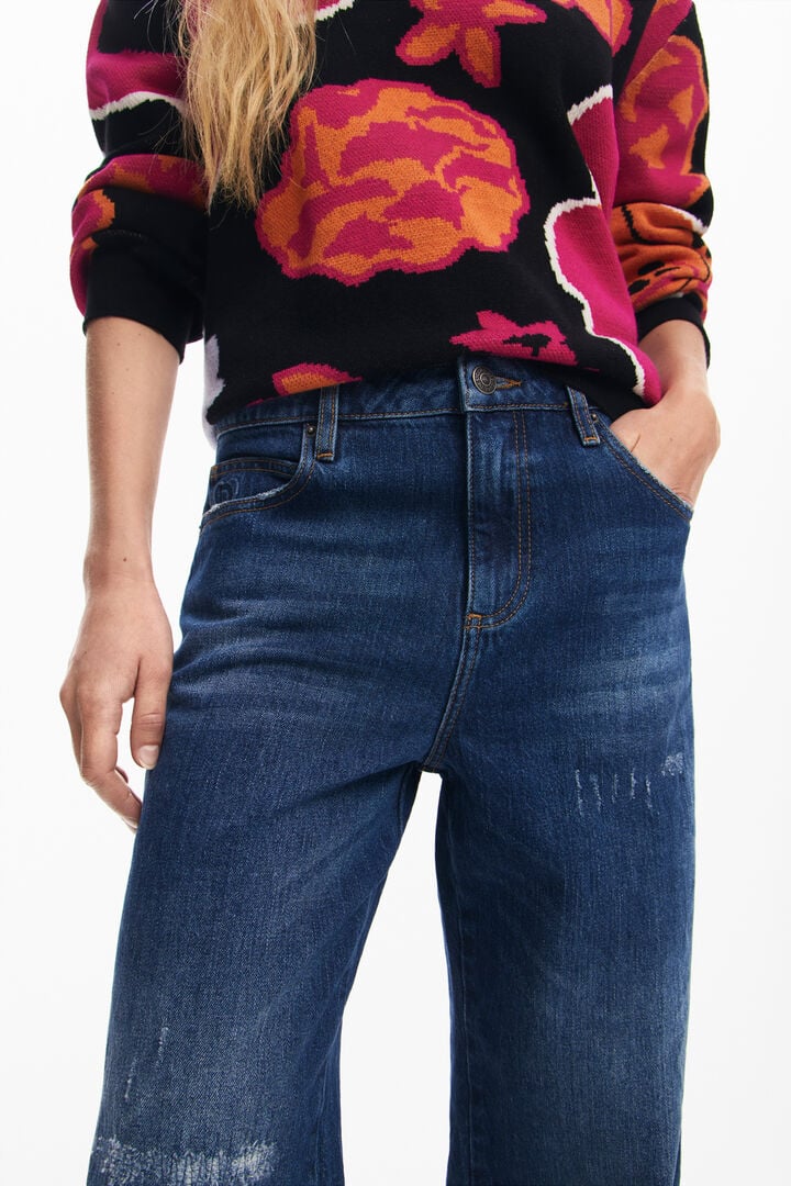 Pantalón culotte denim | Desigual