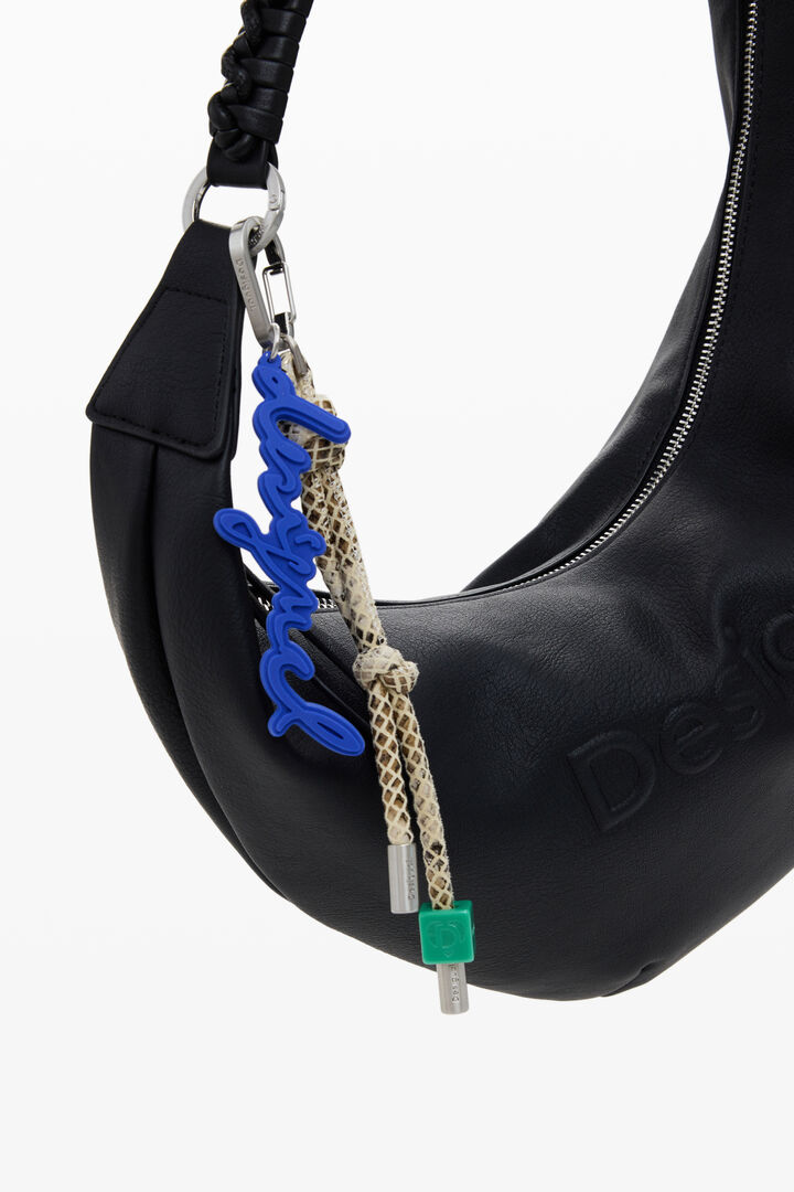 Medium faux leather bag with 3D logo | Desigual