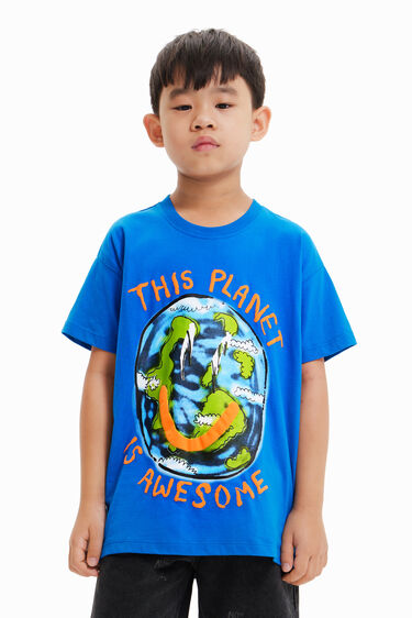 Camiseta oversize Planet | Desigual