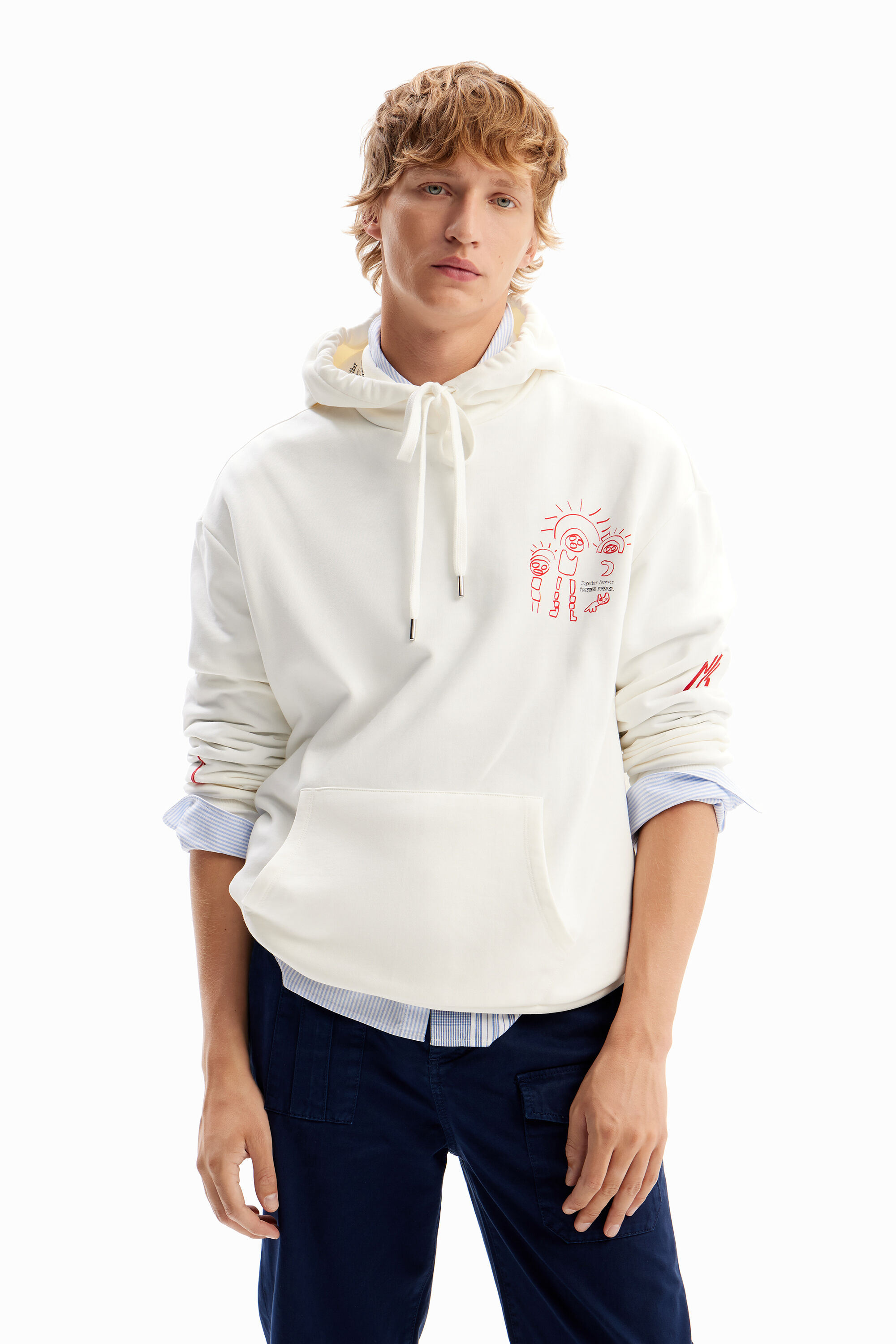 Desigual Arty illustrations hoodie