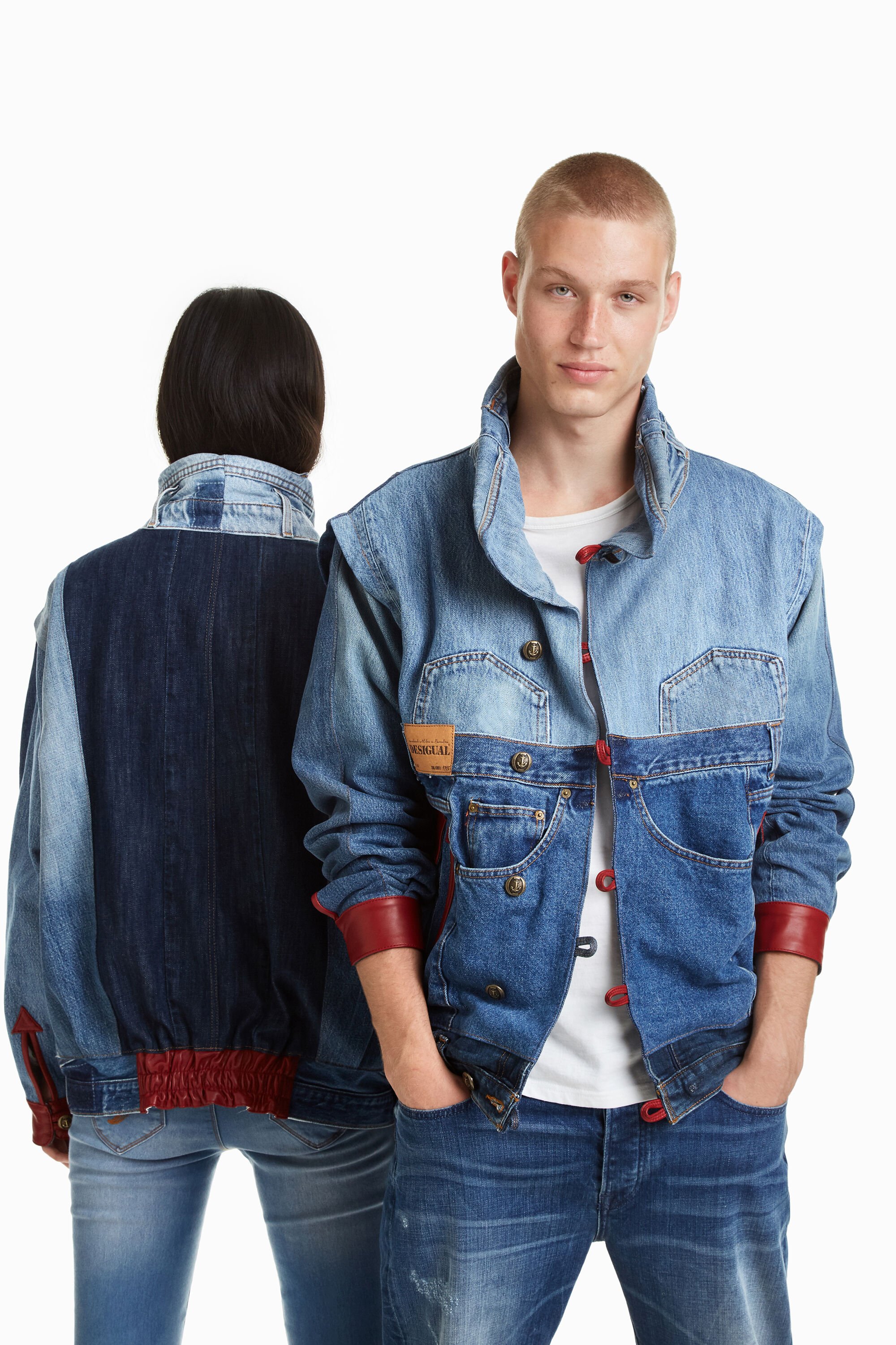 Iconic denim scraps Jacket Desigual