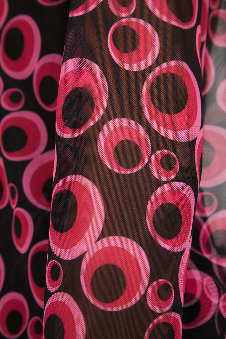 T-shirt en tulle avec cercles | Desigual
