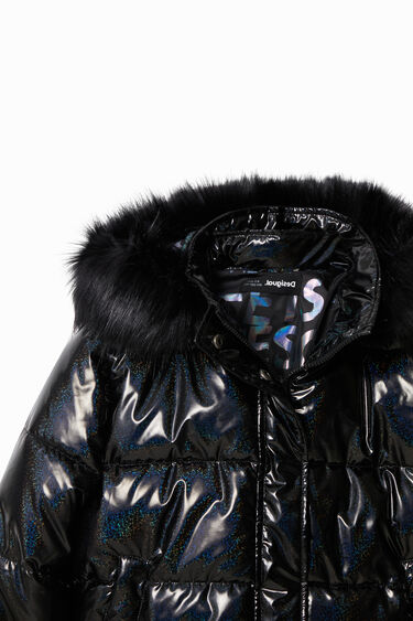Casaco curto padded capuz | Desigual