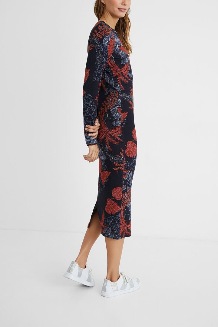Vestido slim punto floral | Desigual