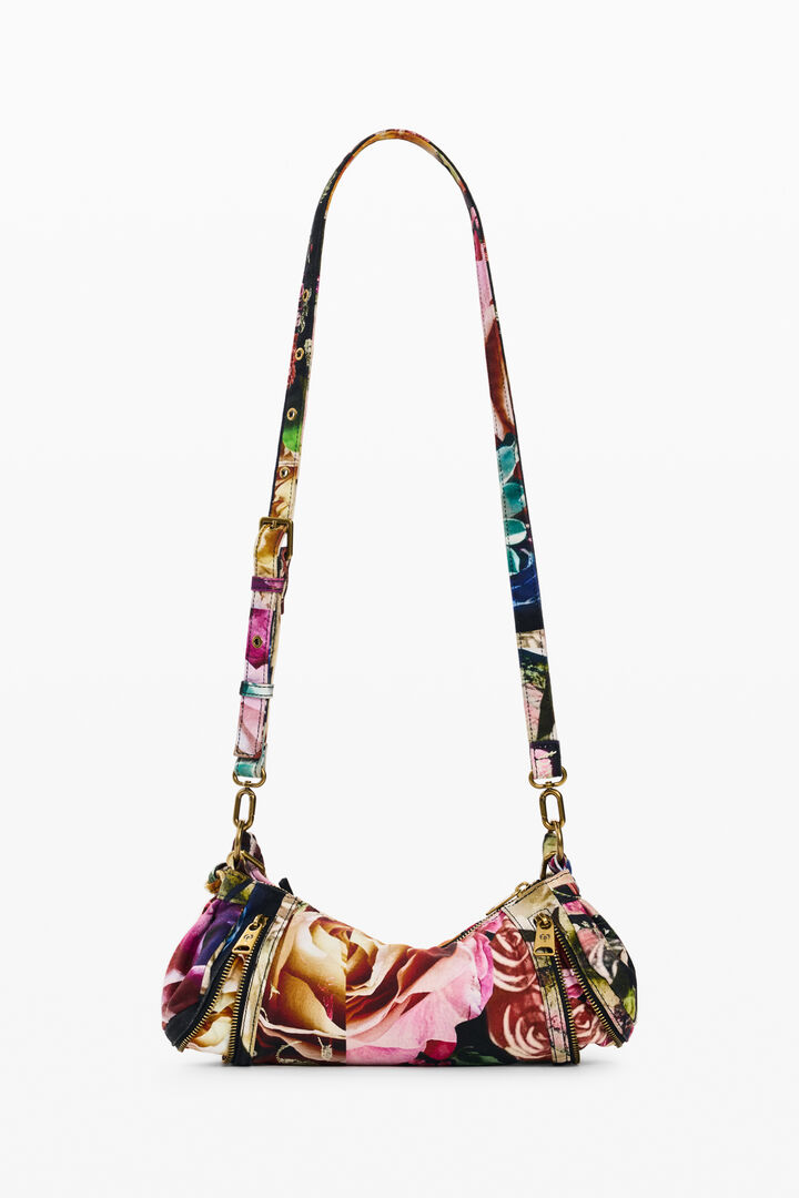 small printed M. C. Lacroix bag