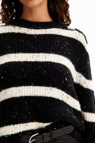 Oversize striped pullover | Desigual
