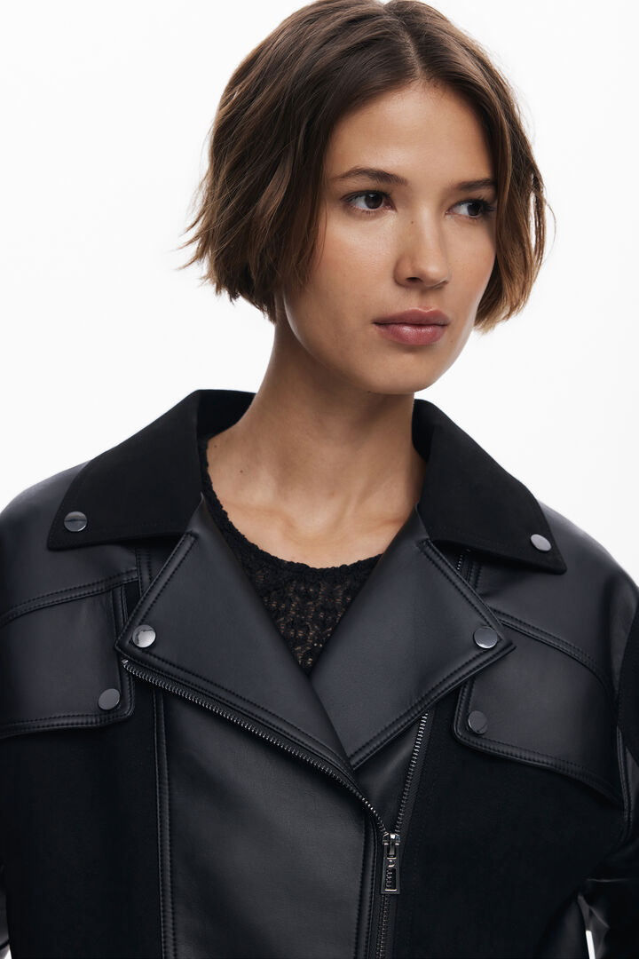Veste effet cuir combiné | Desigual