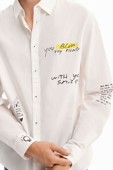 Contrasting message shirt | Desigual