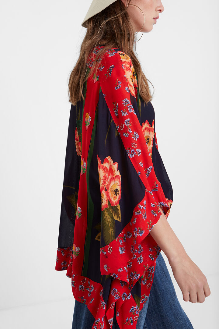 Patchwork poncho blouse | Desigual