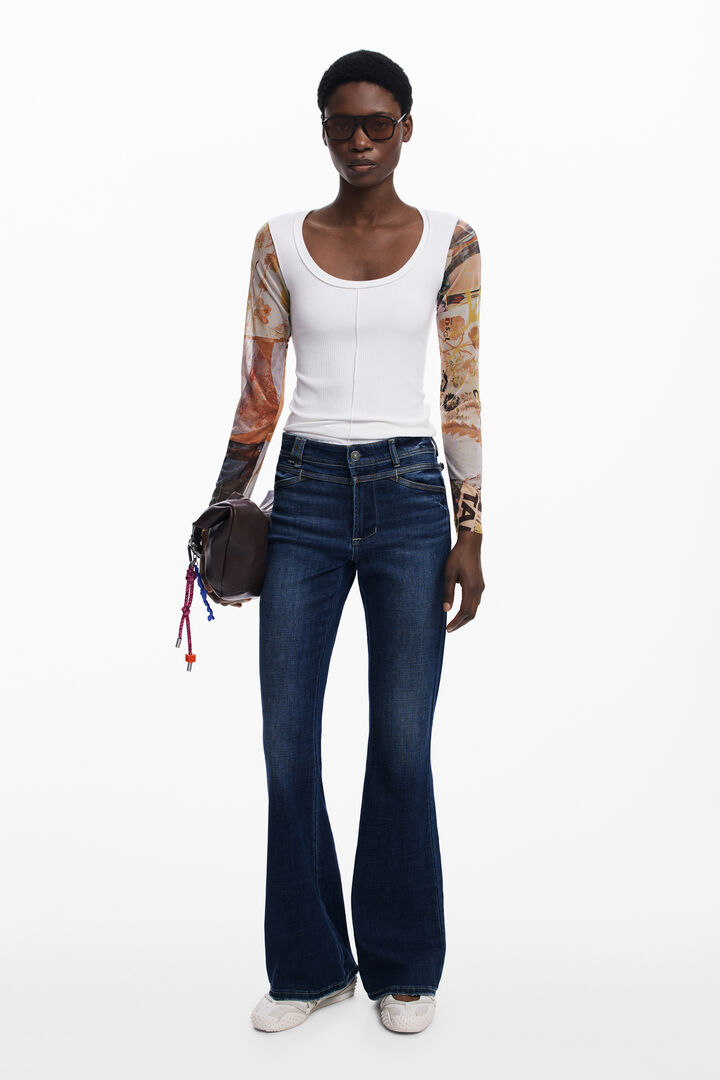 Camiseta mangas gasa | Desigual