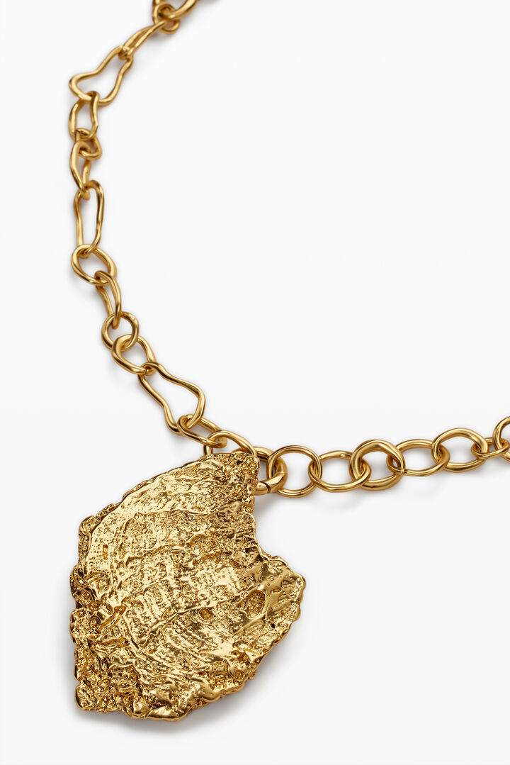 Multi-position pendant shell gold-plated Zalio | Desigual