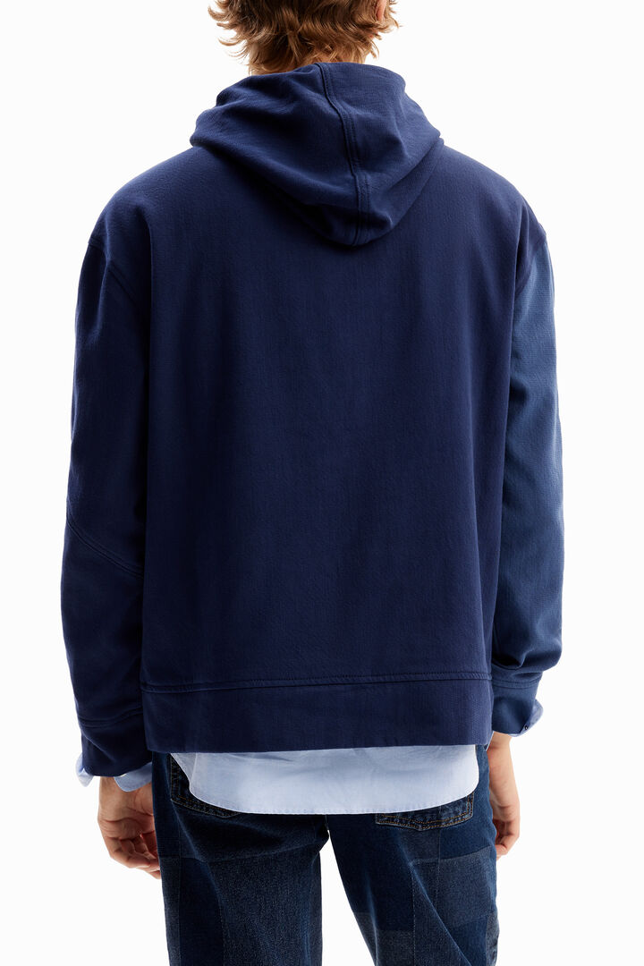 Sudadera bicolor capucha | Desigual