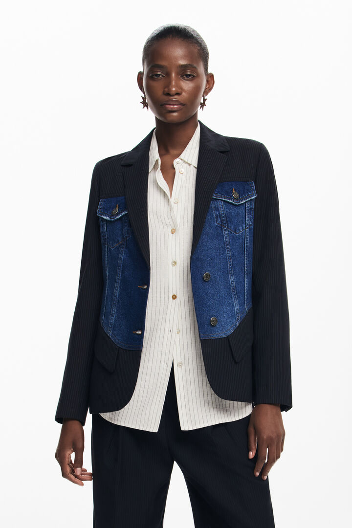 Blazer híbrida trucker | Desigual