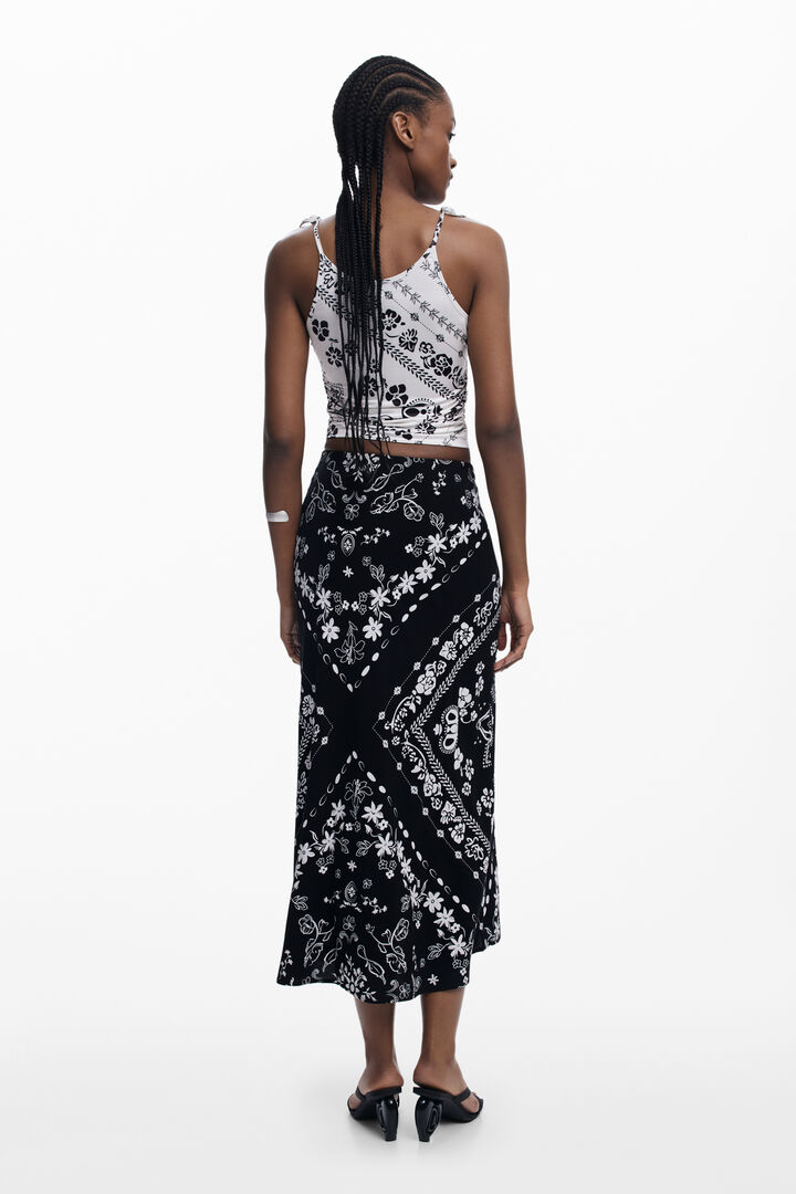 Falda bandana negra | Desigual