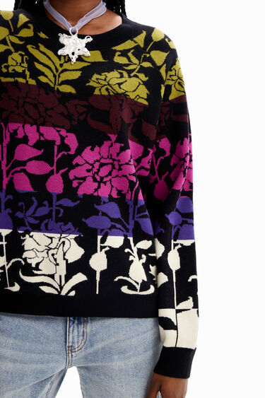 Floral jacquard pullover | Desigual