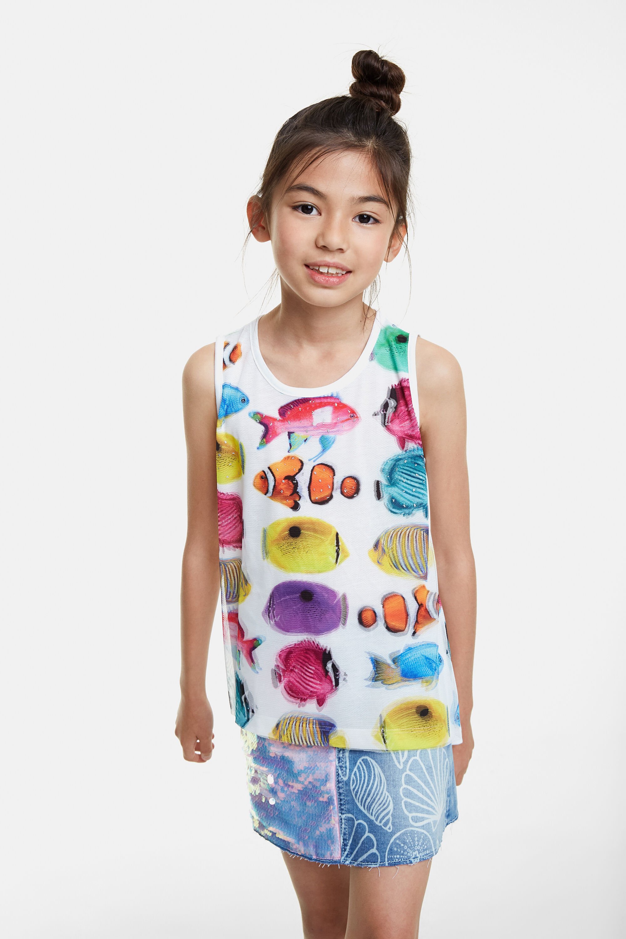 Camiseta de tirantes con peces | Camiseta de tirantes con peces |