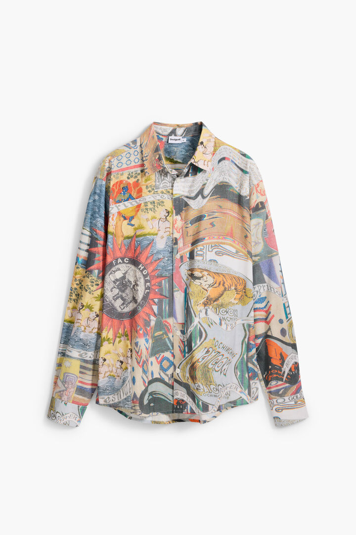Ethnic collage print shirt | Desigual