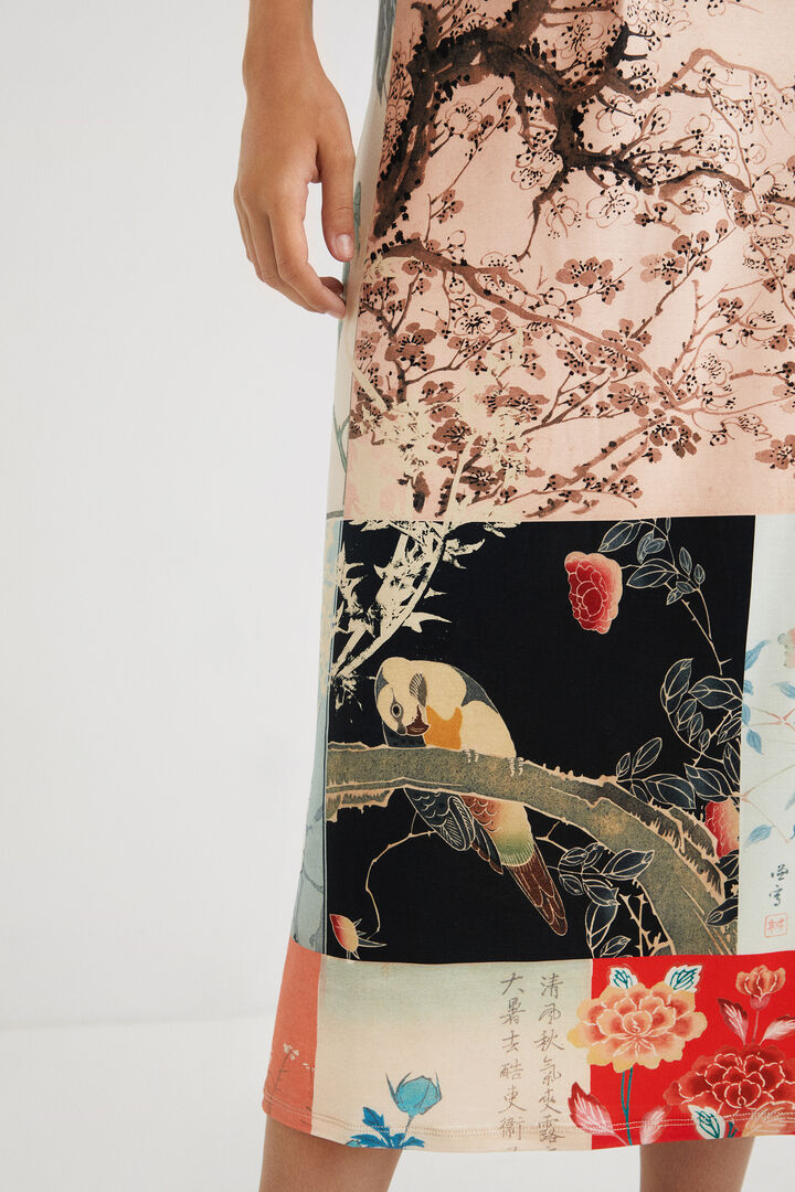 Vestito midi slim a bretelle | Desigual