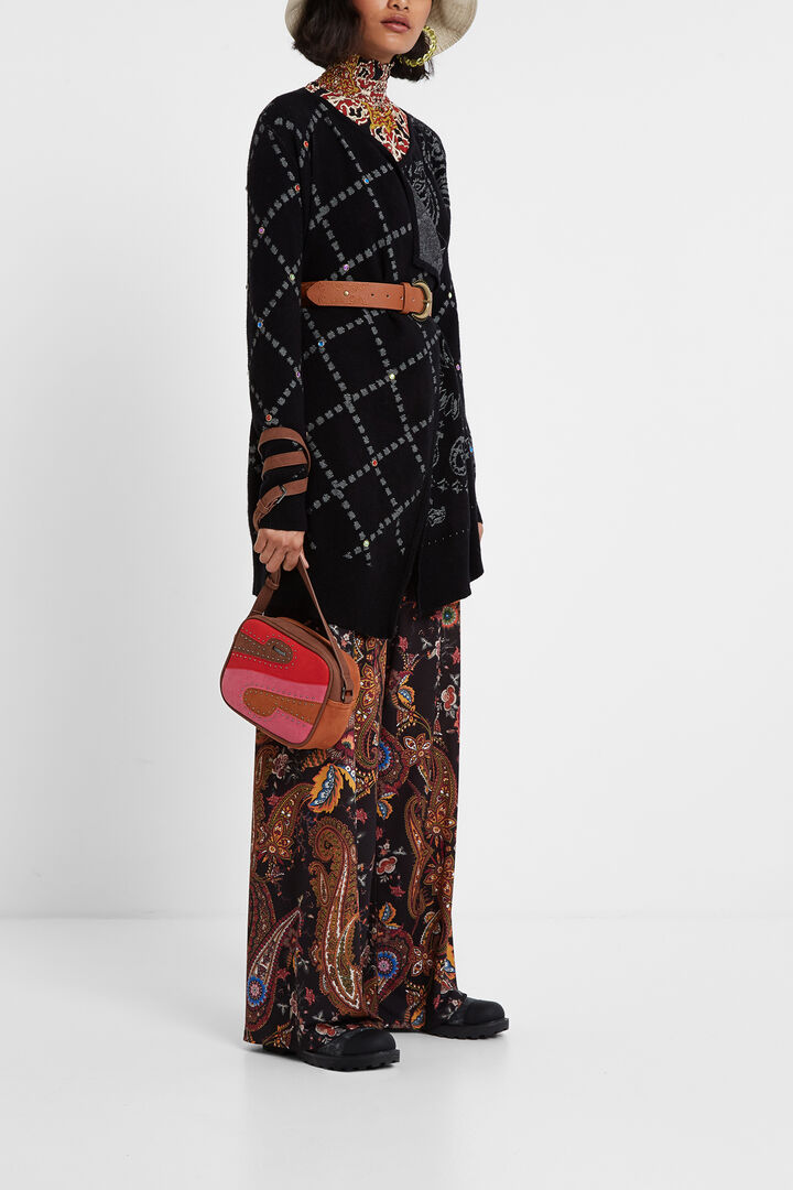 Poncho-style open jumper | Desigual