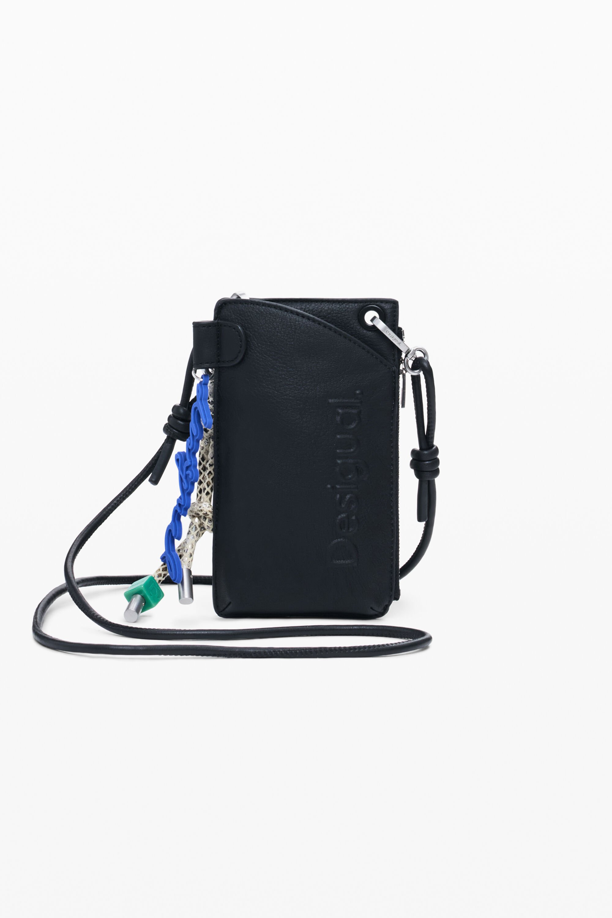 Handytasche in Lederoptik mit Logo