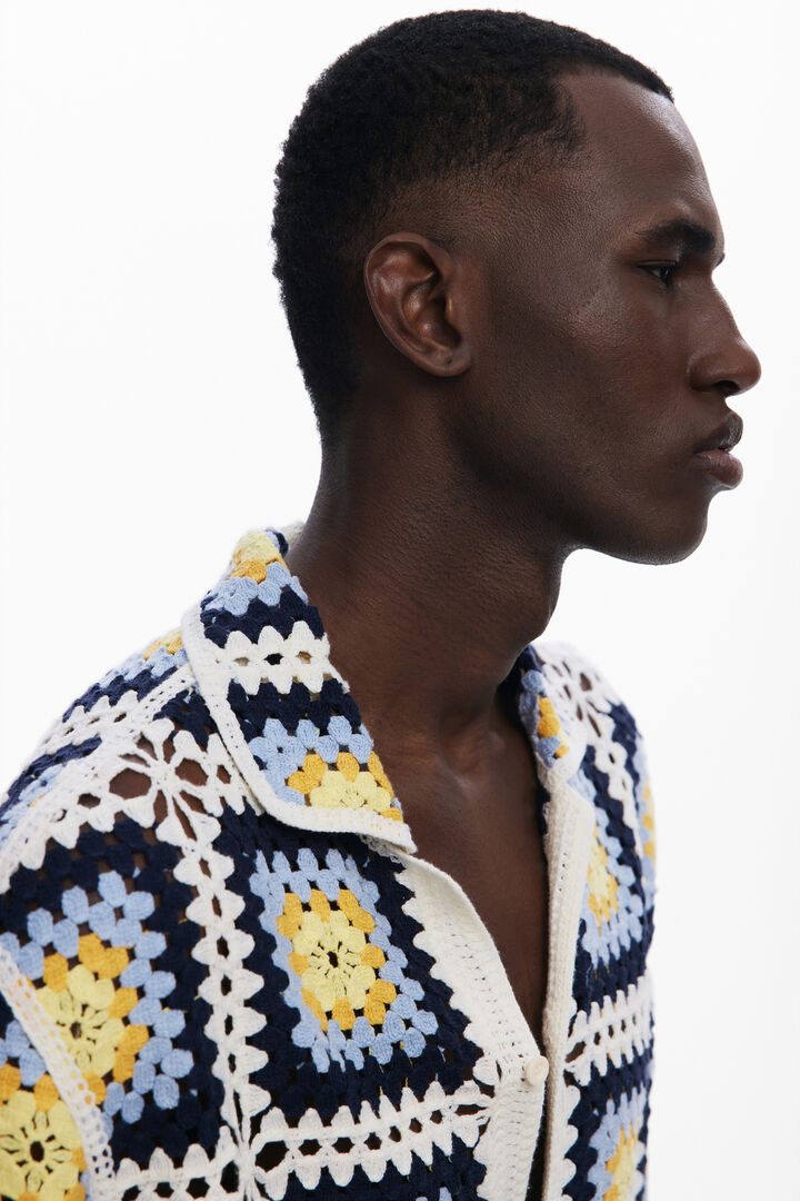 Crochet short-sleeve shirt | Desigual
