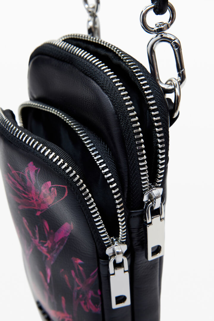 Faux leather phone holder-wallet | Desigual