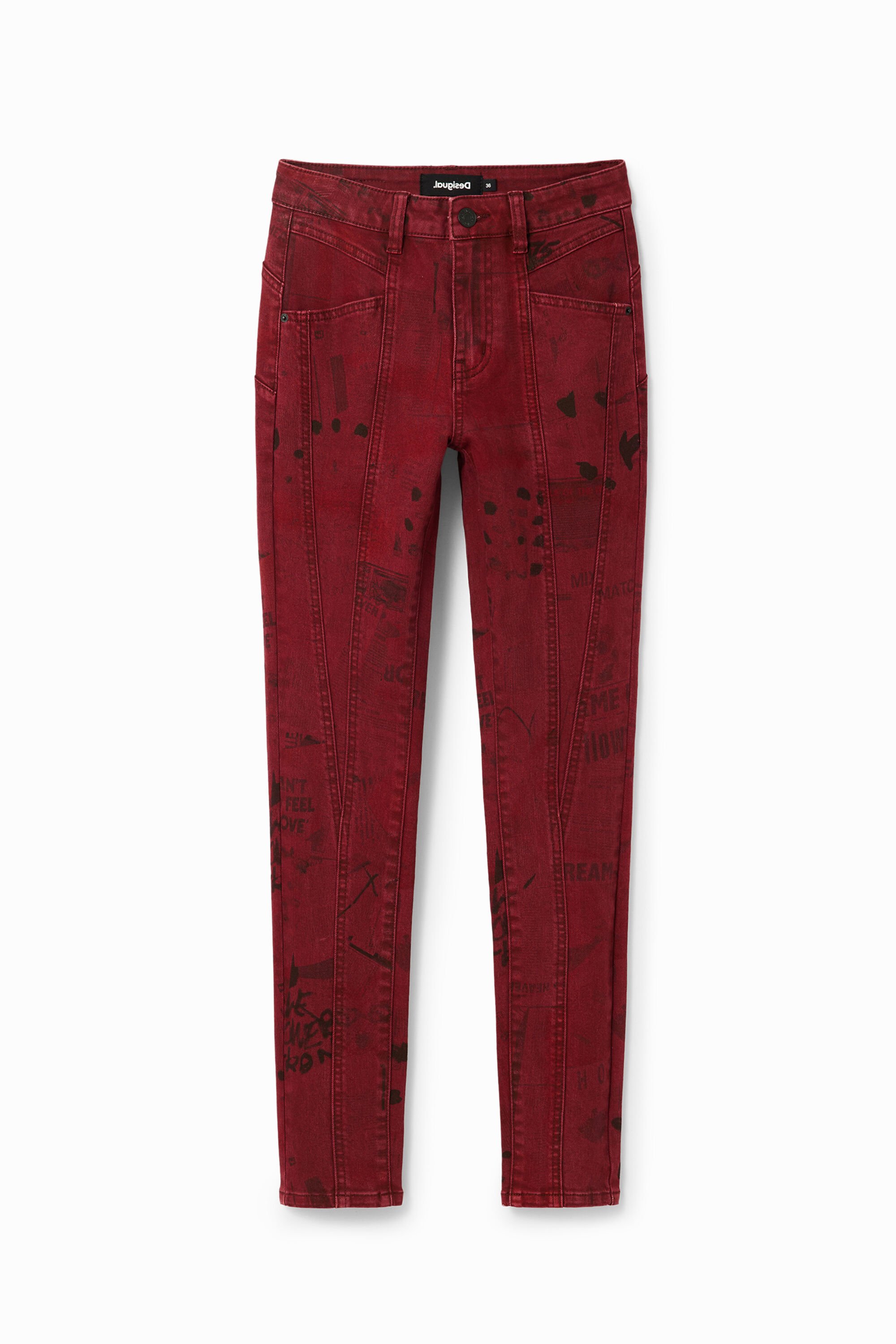 Skinny Jeans Push-up Zeitung