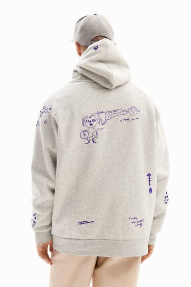 Embroidered hoodie | Desigual