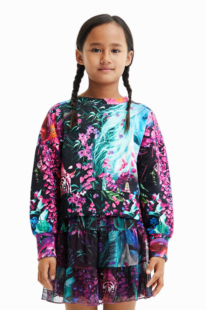 Sudadera fantasía unicornio | Desigual