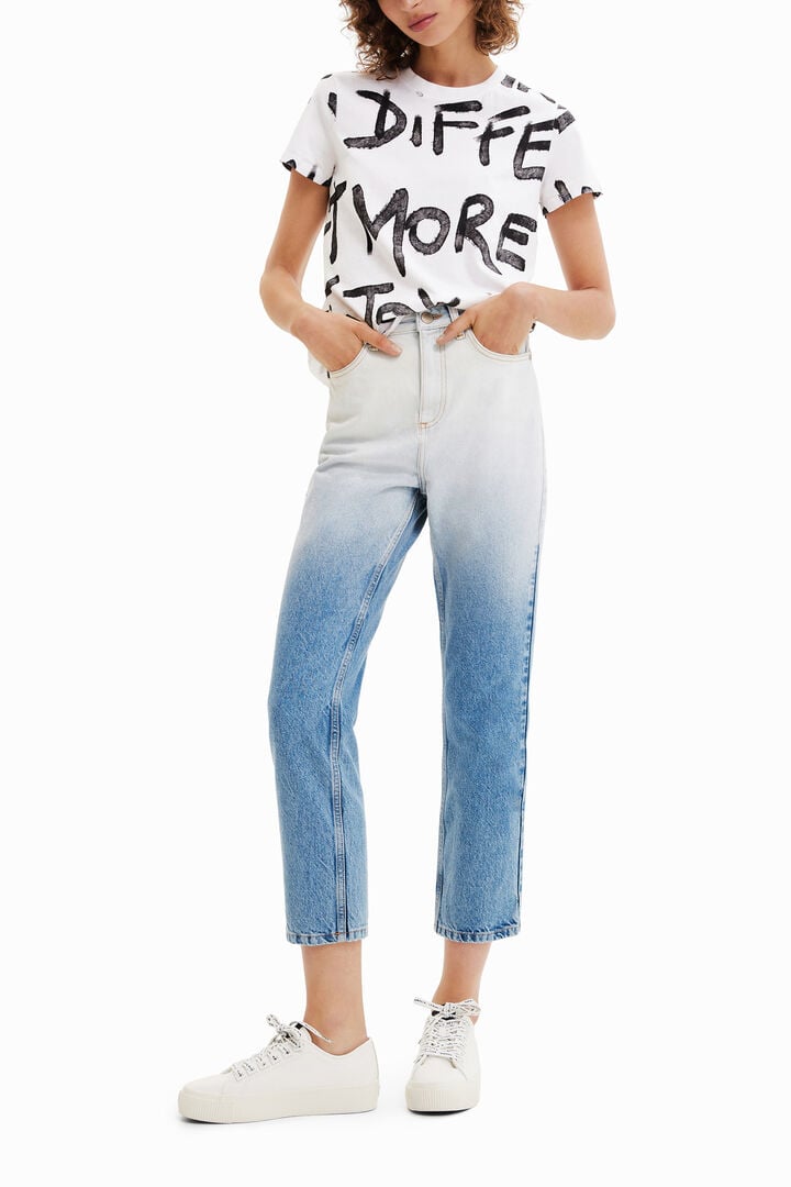 Texans straight cropped degradé | Desigual