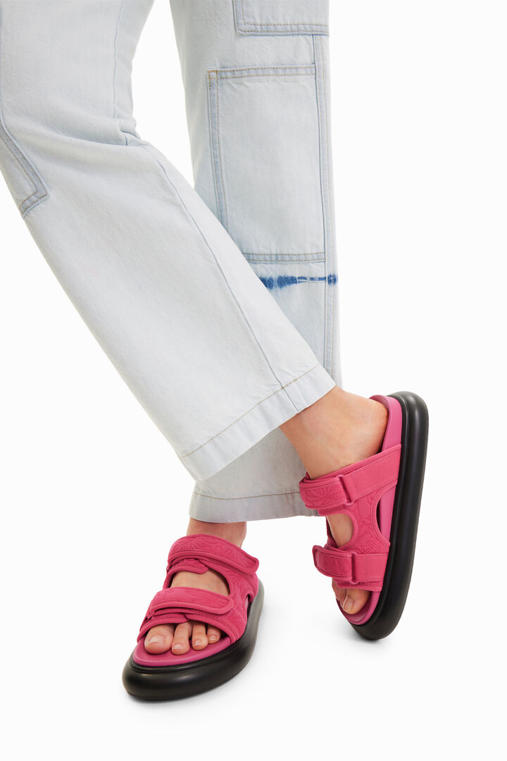 Embroidered straps sandals | Desigual