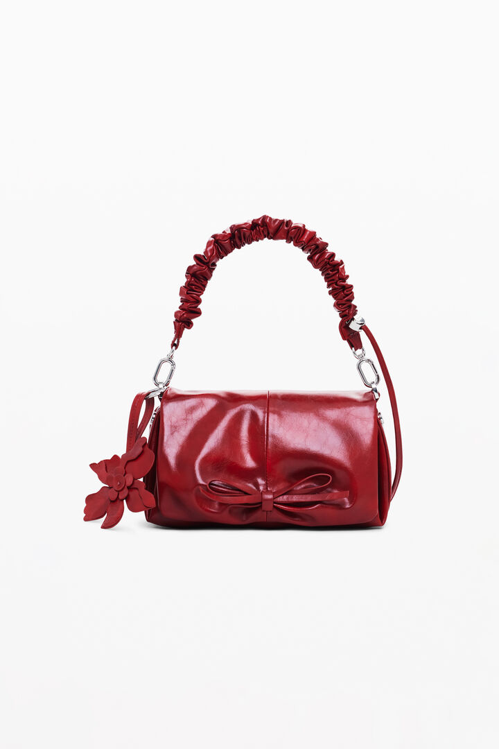 Small shiny bow bag