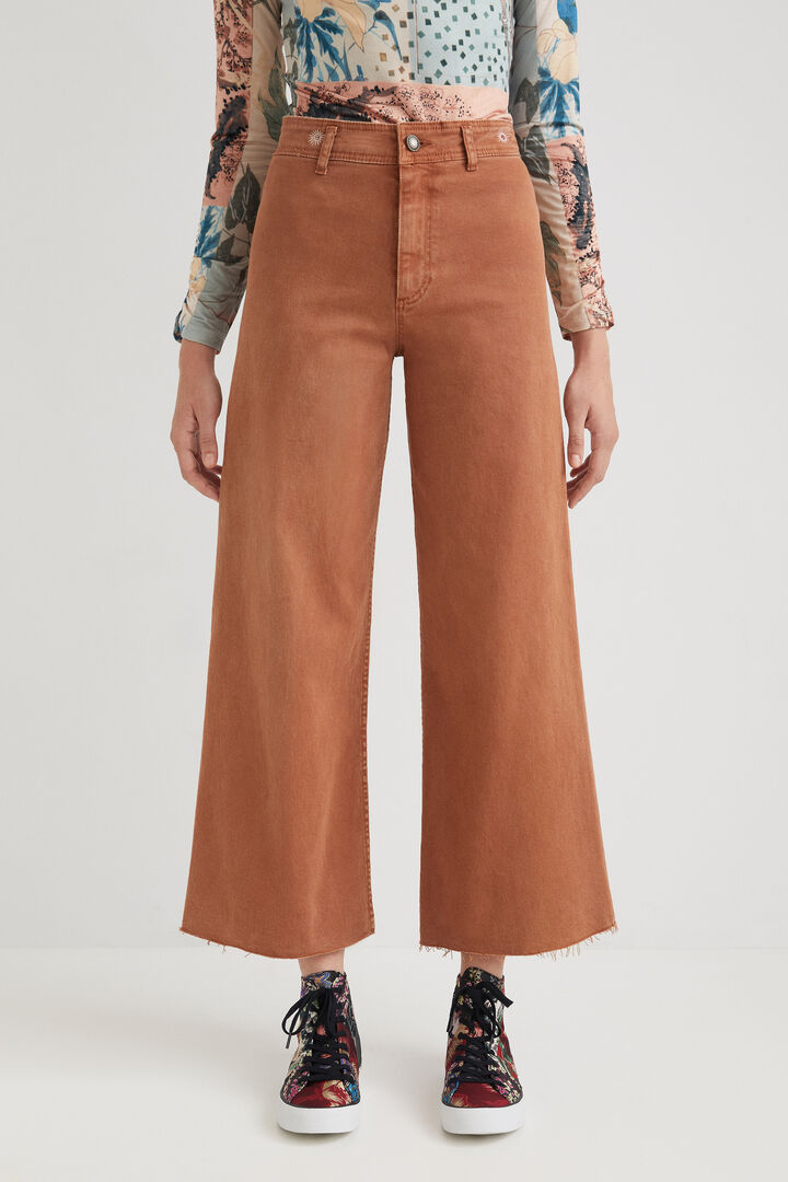 Pantalon wide leg straight | Desigual