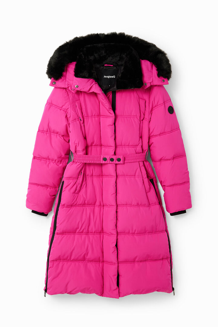 Padded belted coat | Desigual